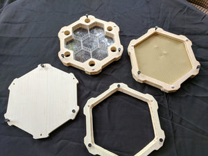 Hexagonal Frames For Comb Honey Cups